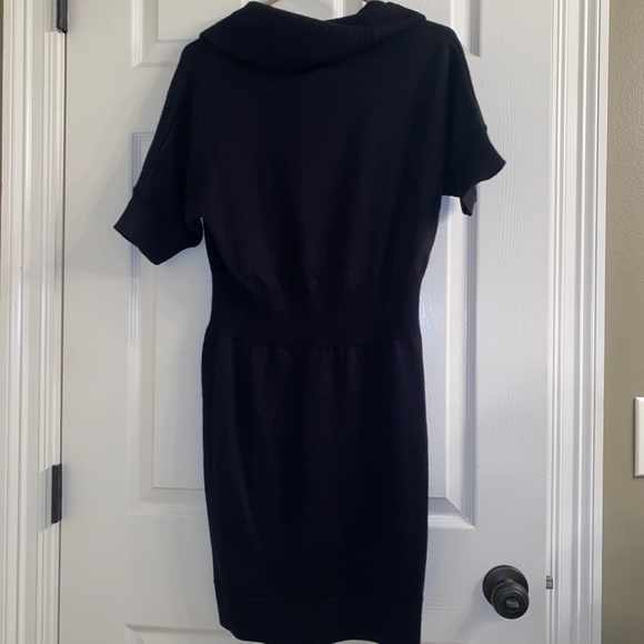 (Ann Taylor) Loft Womens Black Wool Blend Sweater Dress - Picture 2 of 3